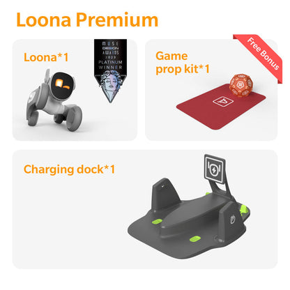 Loona Premium Smart Robot, AI PETBOT ar uzlādes dokstaciju, KEYi Tech