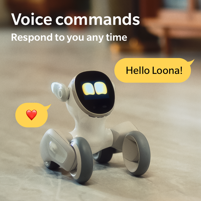 Loona Premium Smart Robot, AI PETBOT ar uzlādes dokstaciju, KEYi Tech