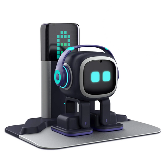 EMO Go Home robots, AI galda mājdzīvnieks ar uzlādes dokstaciju, Living.AI